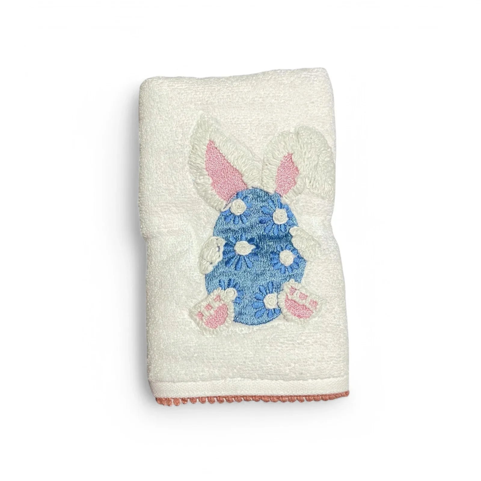Shabby Chic Easter Egg Hand Towel Set of 2 Embroidered Cotton - Trendiez U ♥ 