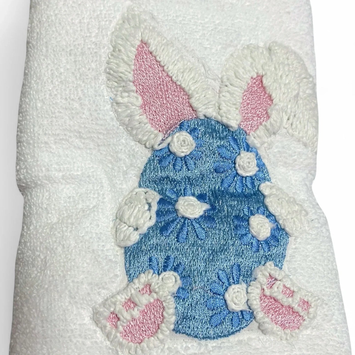 Shabby Chic Easter Egg Hand Towel Set of 2 Embroidered Cotton - Trendiez U ♥ 