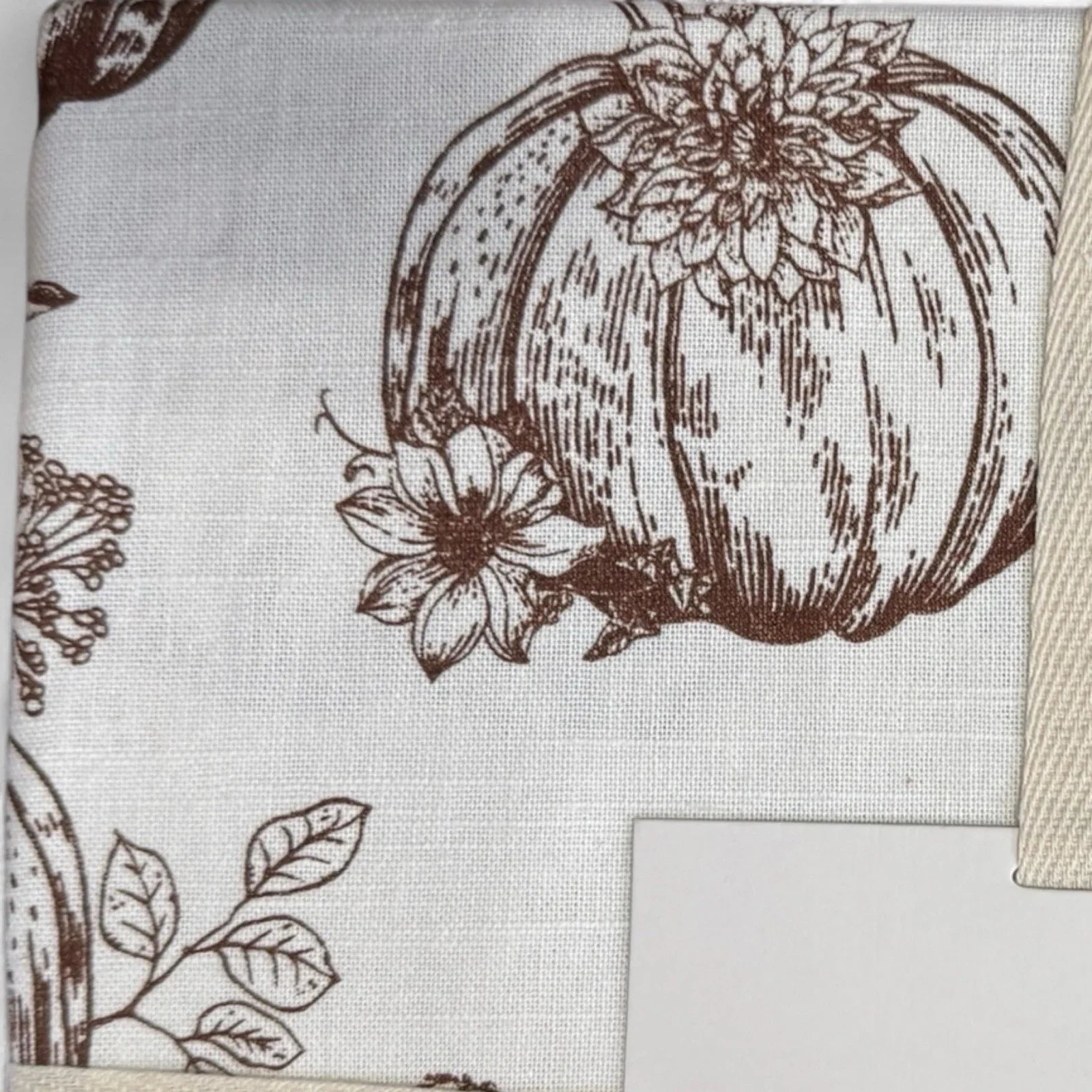 Shabby Chic Fall Harvest Tablecloth Oblong 60x84” Farmhouse Cottage Pumpkin - Trendiez U ♥ 
