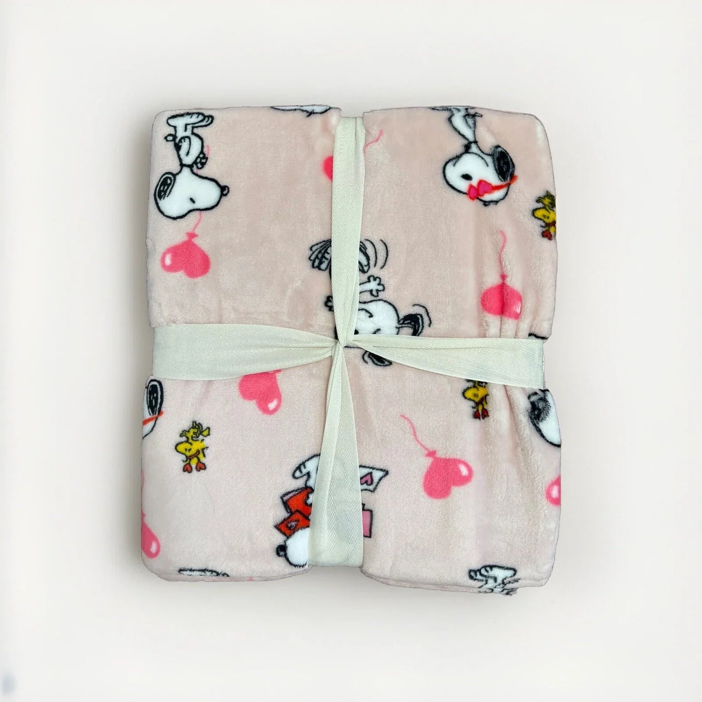 Snoopy Peanuts Pink Plush Soft Couch Bed Throw Blanket Berkshire 60”x90” Twin Sz - Trendiez U ♥ 