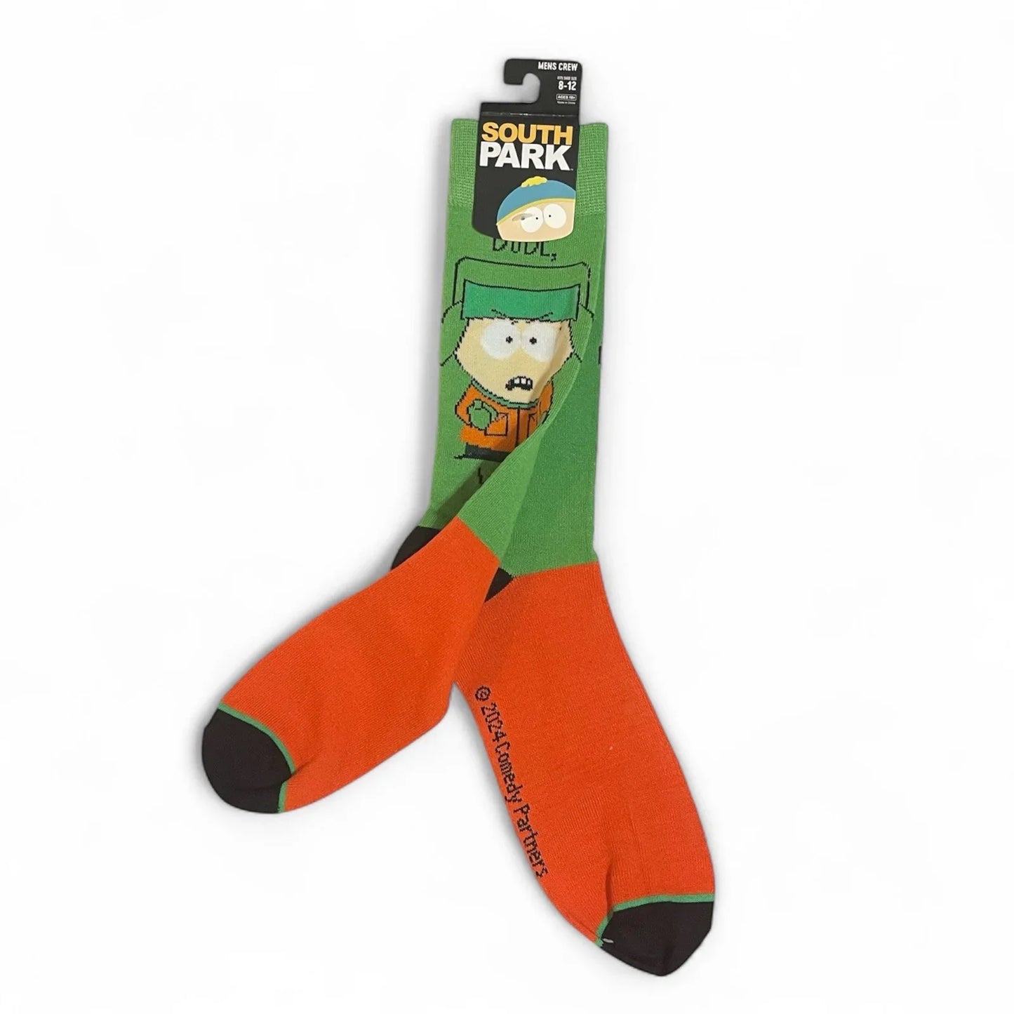 South Park Kyle Dude Weak Crew Socks Size 8-12 - Trendiez U ♥ 