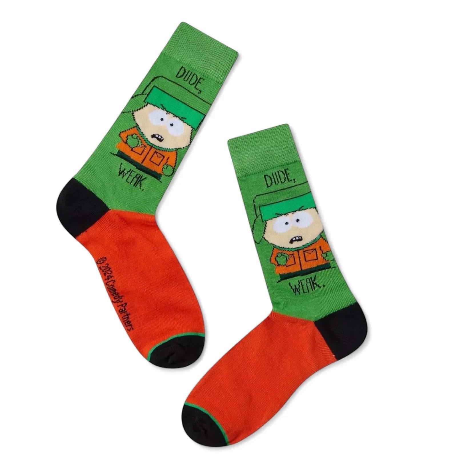 South Park Kyle Dude Weak Crew Socks Size 8-12 - Trendiez U ♥ 