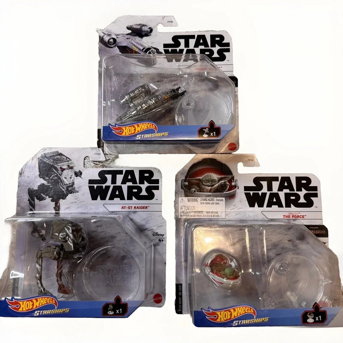 Star Wars Toy Action Figure Die Cast AT-ST Raider GROGU Razor Crest Lot 3 Pc - Trendiez U ♥ 