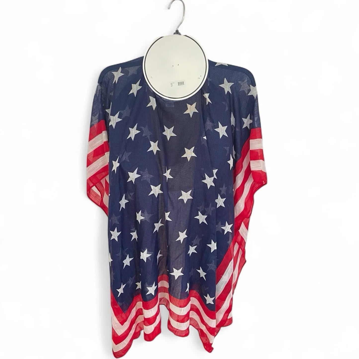 Steve Madden Beach Coverup Kimono With Hat 4th Of July Patriotic American Flag - Trendiez U ♥ 