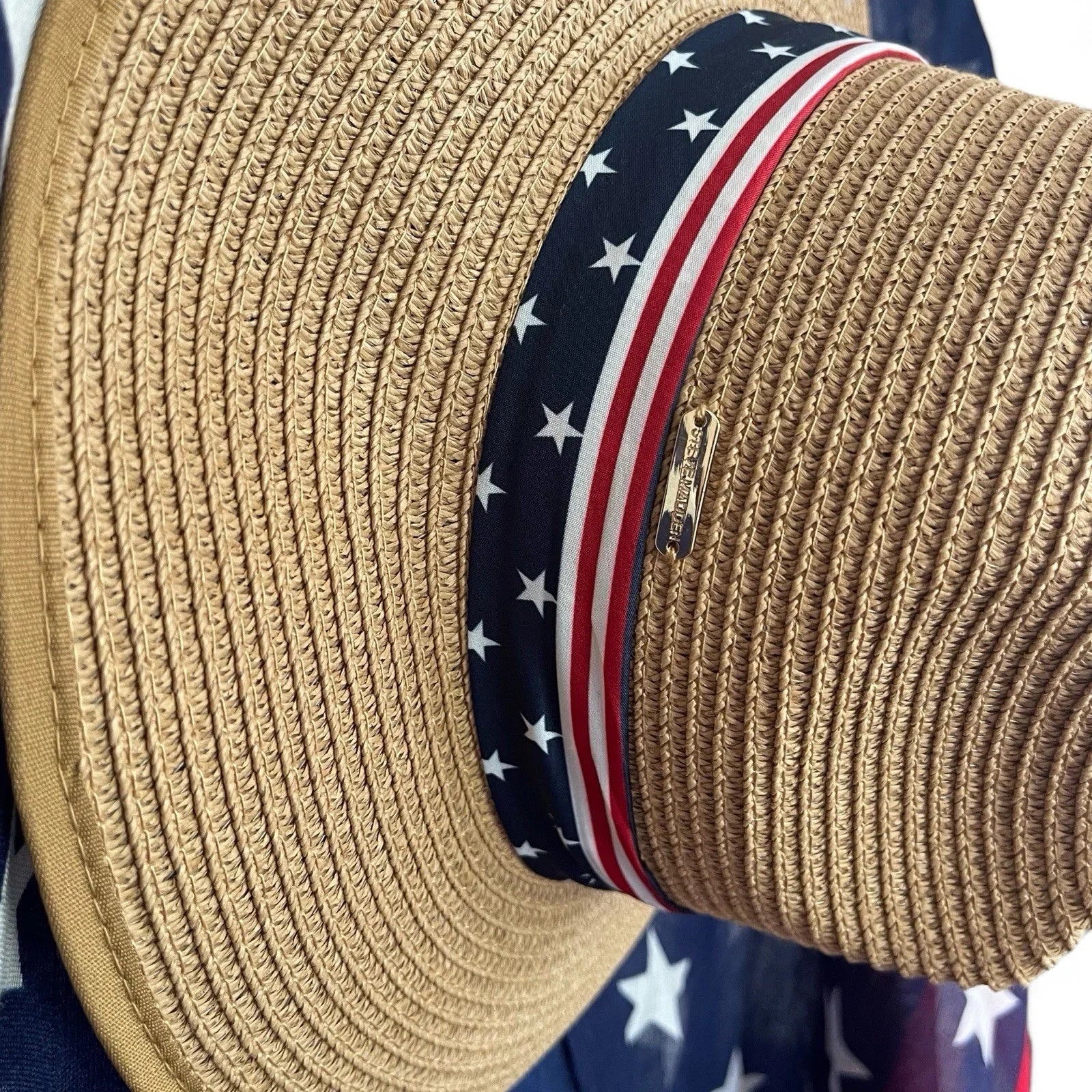 Steve Madden Beach Coverup Kimono With Hat 4th Of July Patriotic American Flag - Trendiez U ♥ 