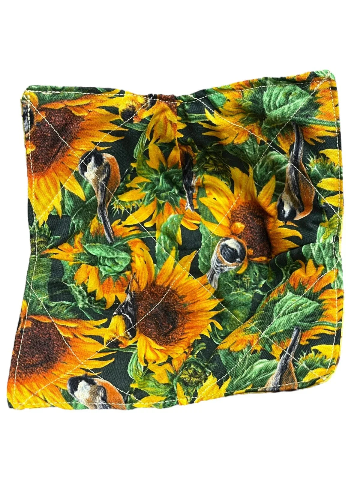 SUNFLOWER 🌻Handmade Reversible 100% Cotton Microwave Bowl Cozy - Trendiez U ♥ 