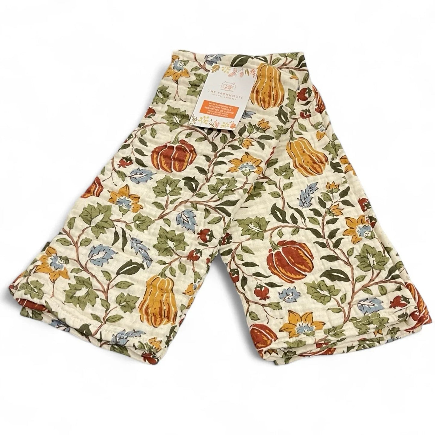 The Farmhouse By Rachel Ashwell Floral Fall Kichen Towel Set 2-Piece Farmhouse - Trendiez U ♥ 