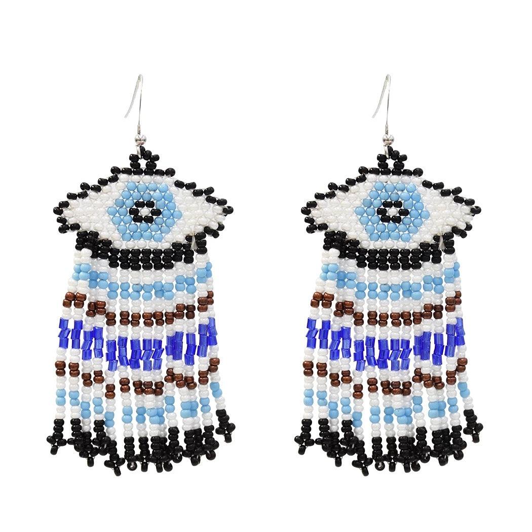 Third Eye Handmade Beaded Earrings - Trendiez U ♥ 