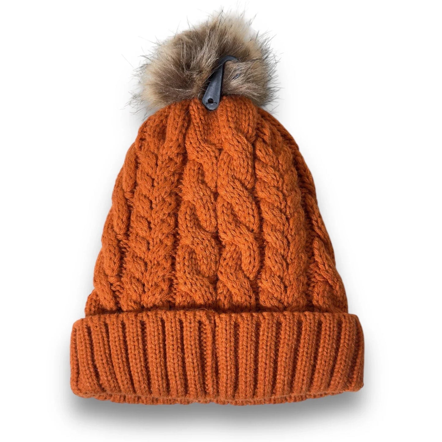 Timberland Hat Womens Auburn Cable Knit Fleece Lined Knit Snow Winter Beanie - Trendiez U ♥ 