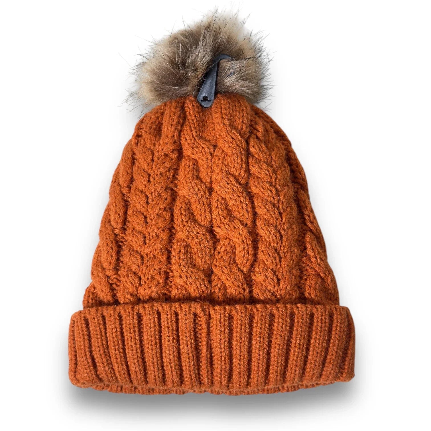 Timberland Hat Womens Auburn Cable Knit Fleece Lined Knit Snow Winter Beanie - Trendiez U ♥ 