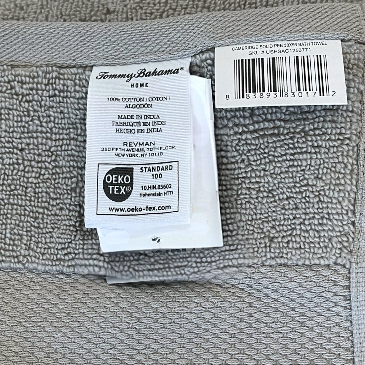 Tommy Bahama 4-Piece Gray Bath Towel Set – 100% Cotton - Trendiez U ♥ 