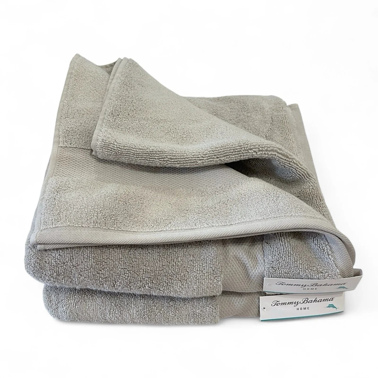 Tommy Bahama 4-Piece Gray Bath Towel Set – 100% Cotton - Trendiez U ♥ 