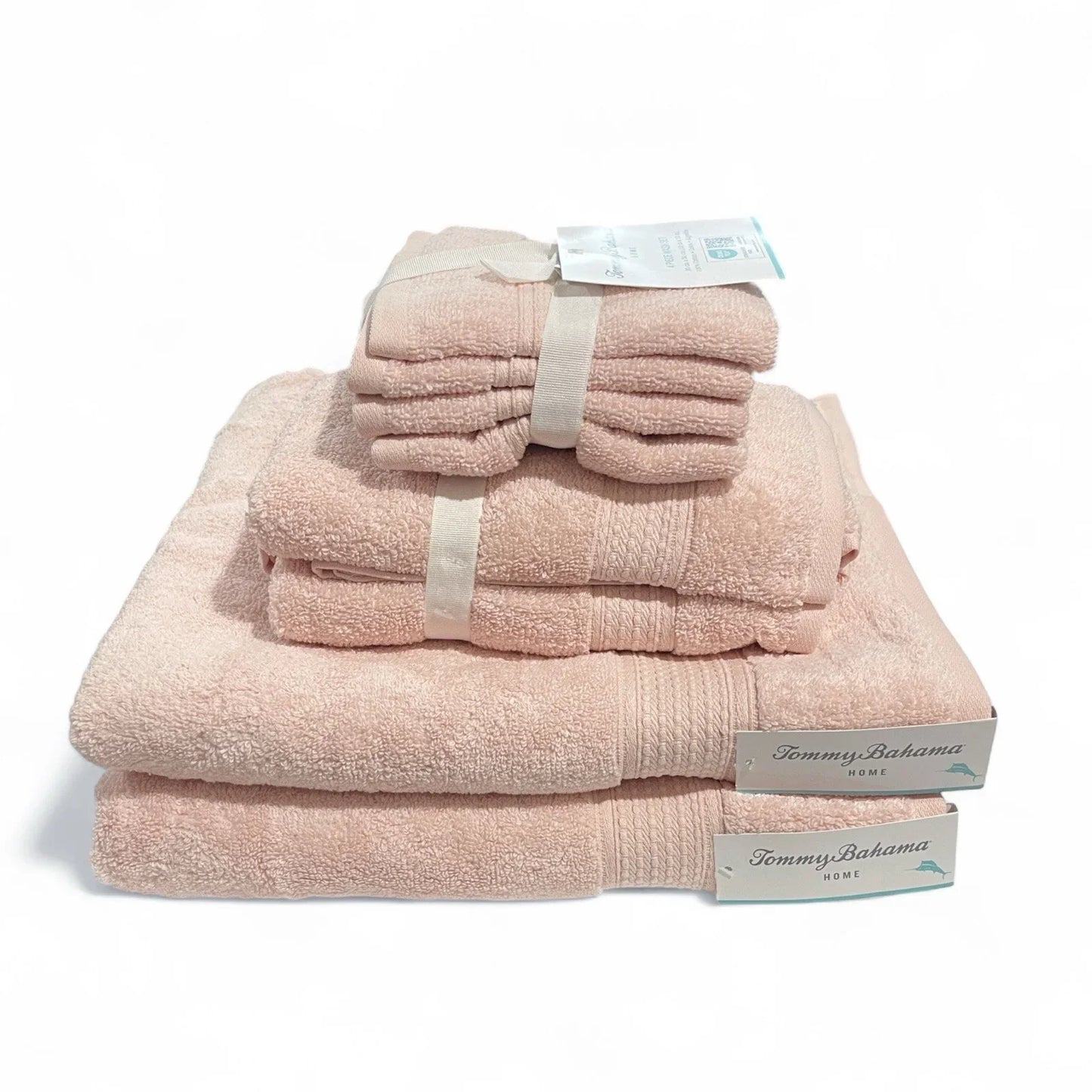 Tommy Bahama Island Bay Blush Pink 8-Piece Bath Towel Set - Trendiez U ♥ 