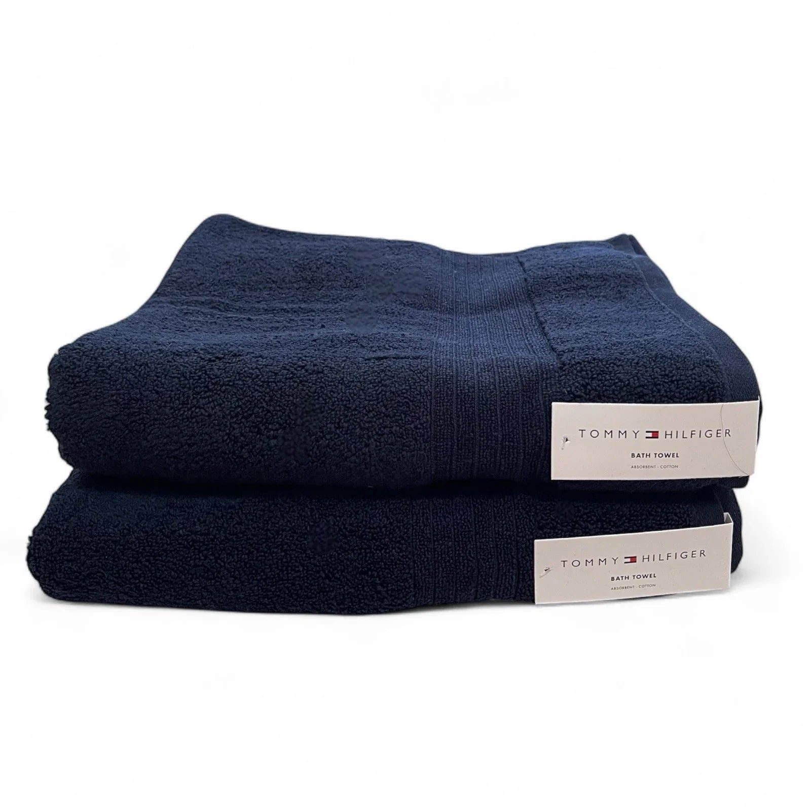Tommy Hilfiger 8-Piece Bath Towel Set – Blue, 100% Cotton - Trendiez U ♥ 