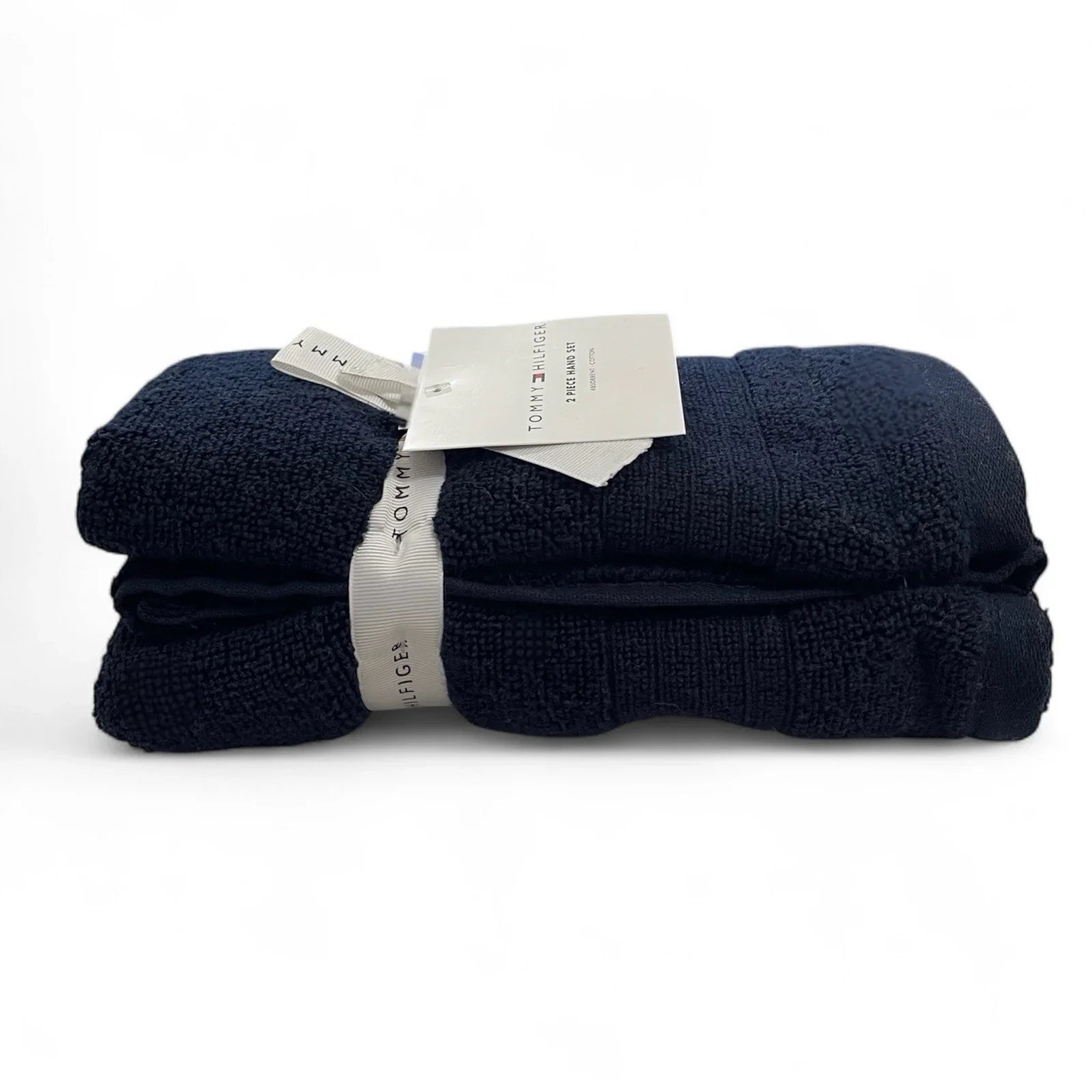 Tommy Hilfiger 8-Piece Bath Towel Set – Blue, 100% Cotton - Trendiez U ♥ 