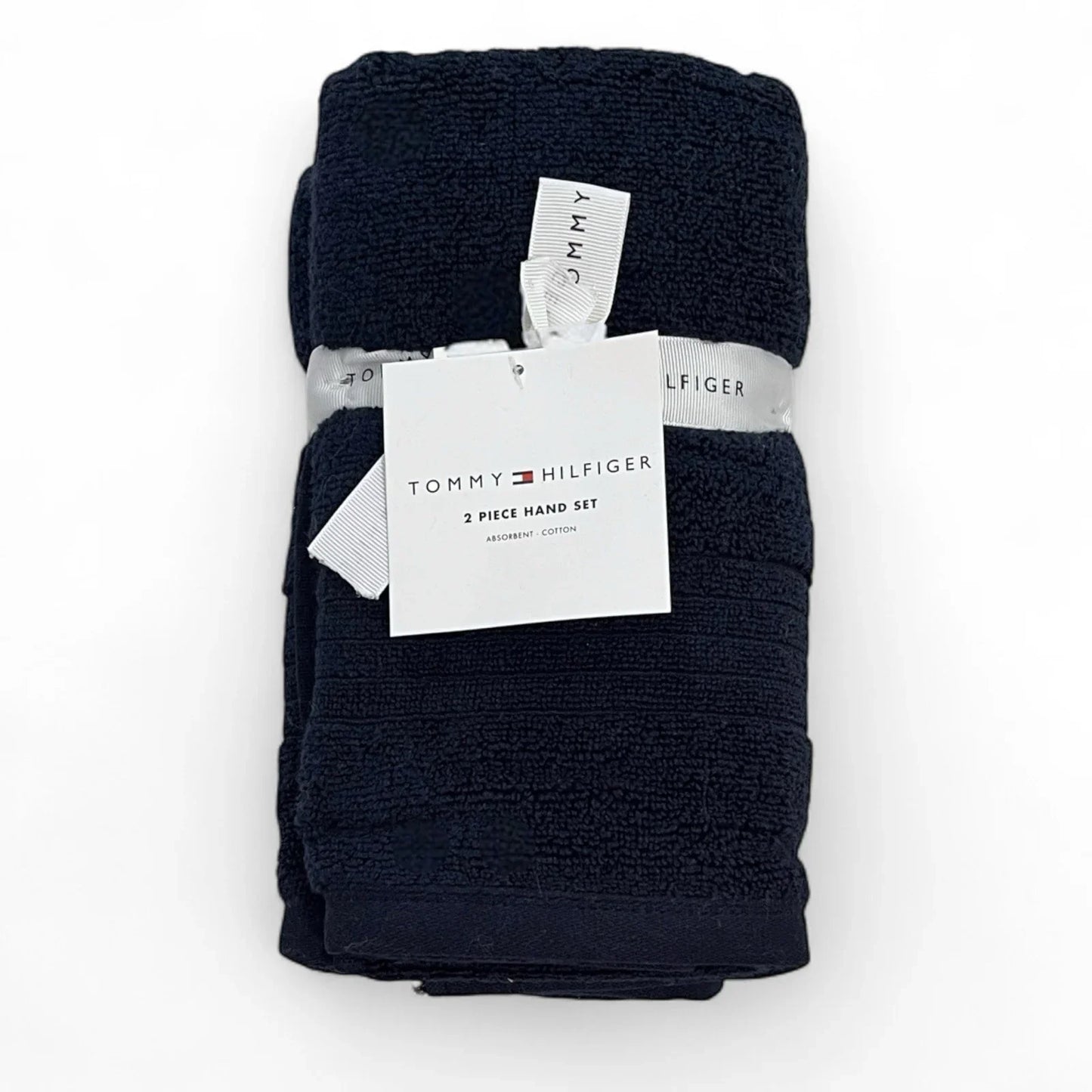 Tommy Hilfiger 8-Piece Bath Towel Set – Blue, 100% Cotton - Trendiez U ♥ 