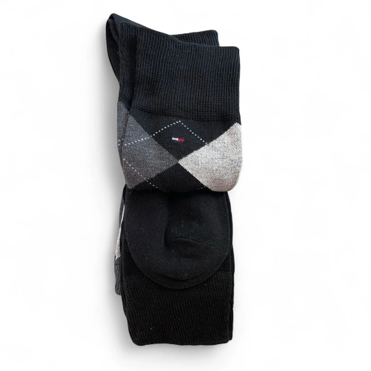 Tommy Hilfiger Men’s Dress Crew Socks 4-pair Black/Gray Size 7-12 - Trendiez U ♥ 