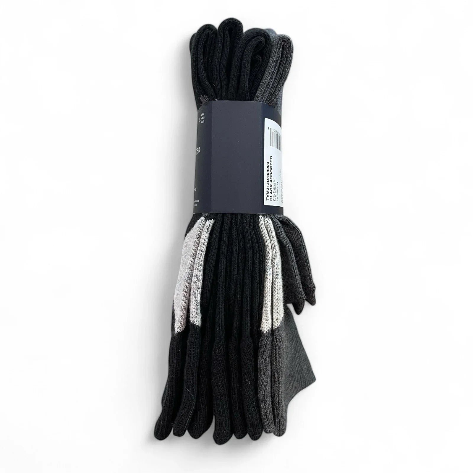 Tommy Hilfiger Men’s Dress Crew Socks 4-pair Black/Gray Size 7-12 - Trendiez U ♥ 