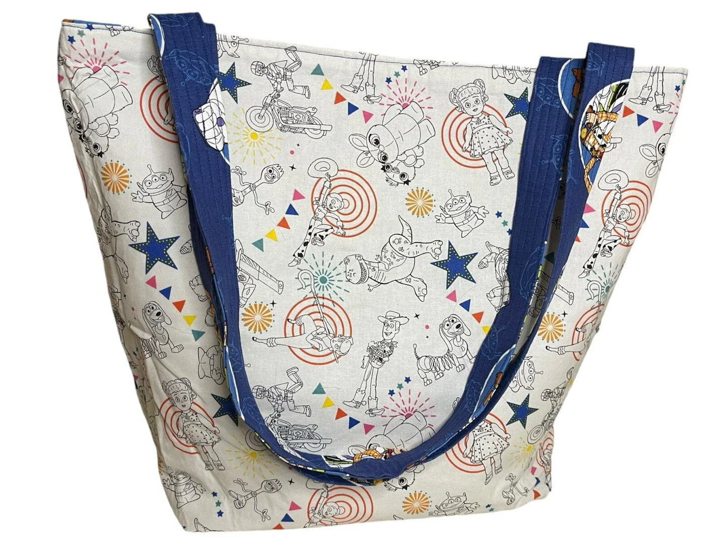 TOY STORY Handmade Reversible Tote / Diaper Bag🌱Eco-Friendly🌱Pure Cotton🌱 - Trendiez U ♥ 