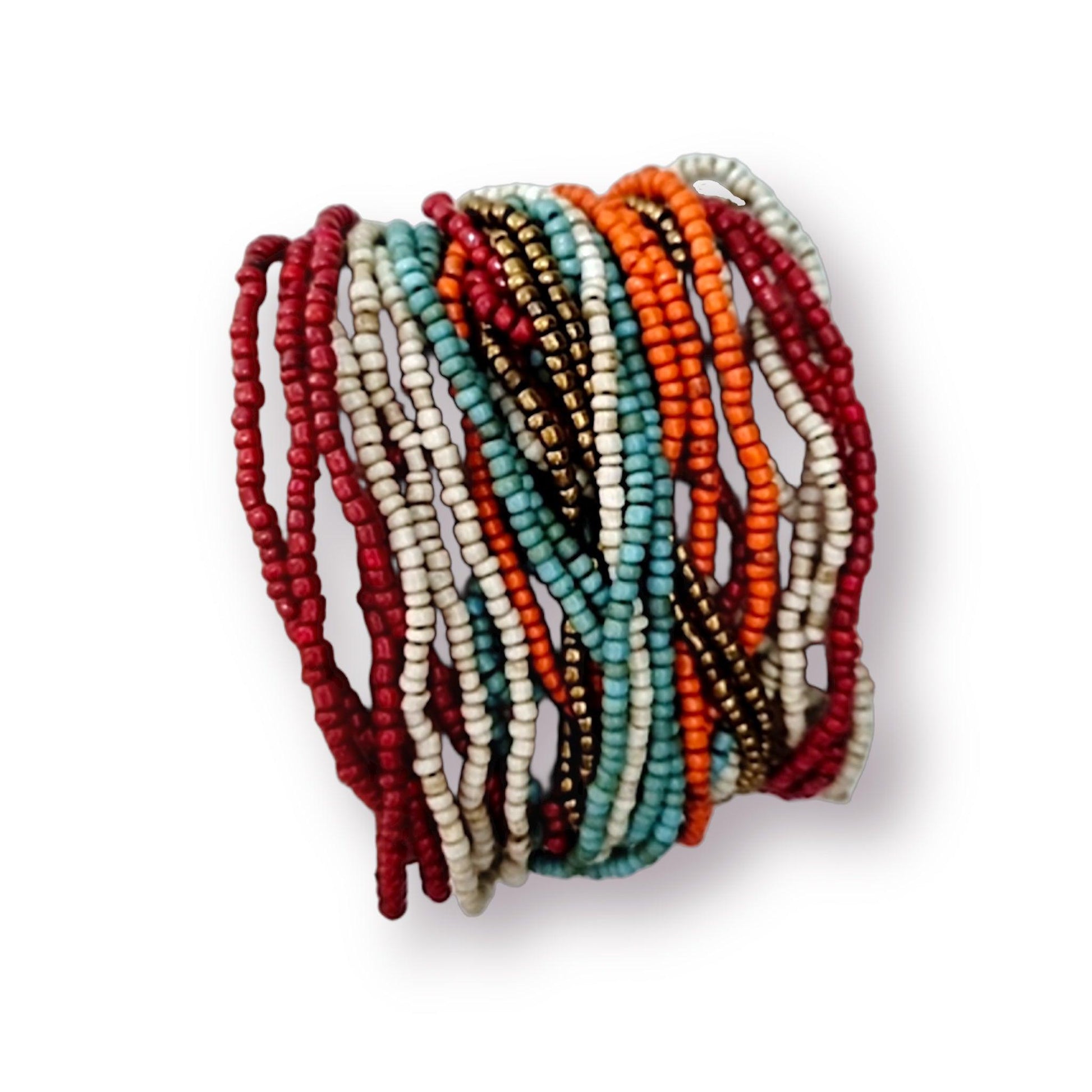 Tribal Harmony Wooden Beaded Bracelet - Trendiez U ♥ 