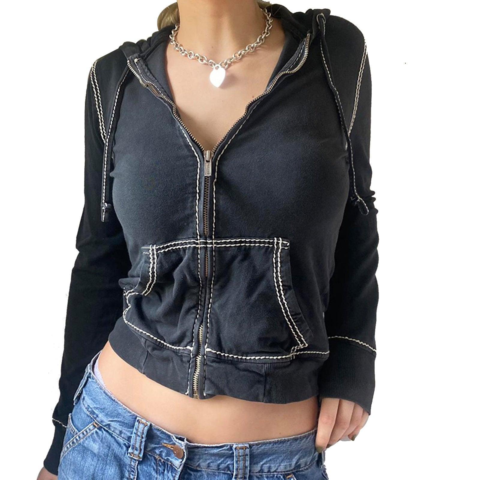 Urban Edge Crop Hoodie - Trendiez U ♥ 