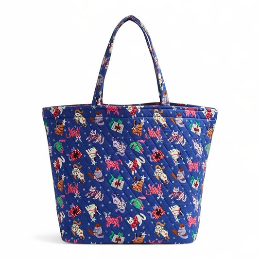 Vera Bradley Essential Grand Tote – Catnip Christmas - Trendiez U ♥ 