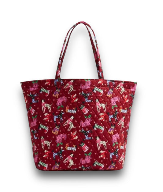 Vera Bradley Essential Grand Tote - Holiday Hounds - Trendiez U ♥ 