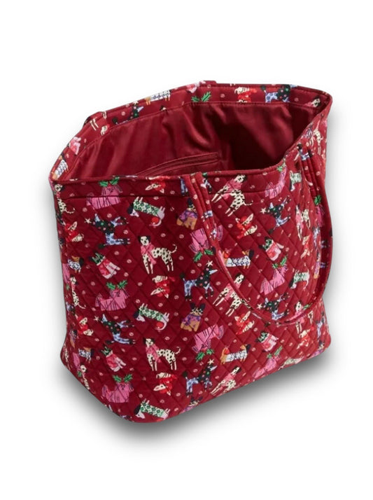 Vera Bradley Essential Grand Tote - Holiday Hounds - Trendiez U ♥ 