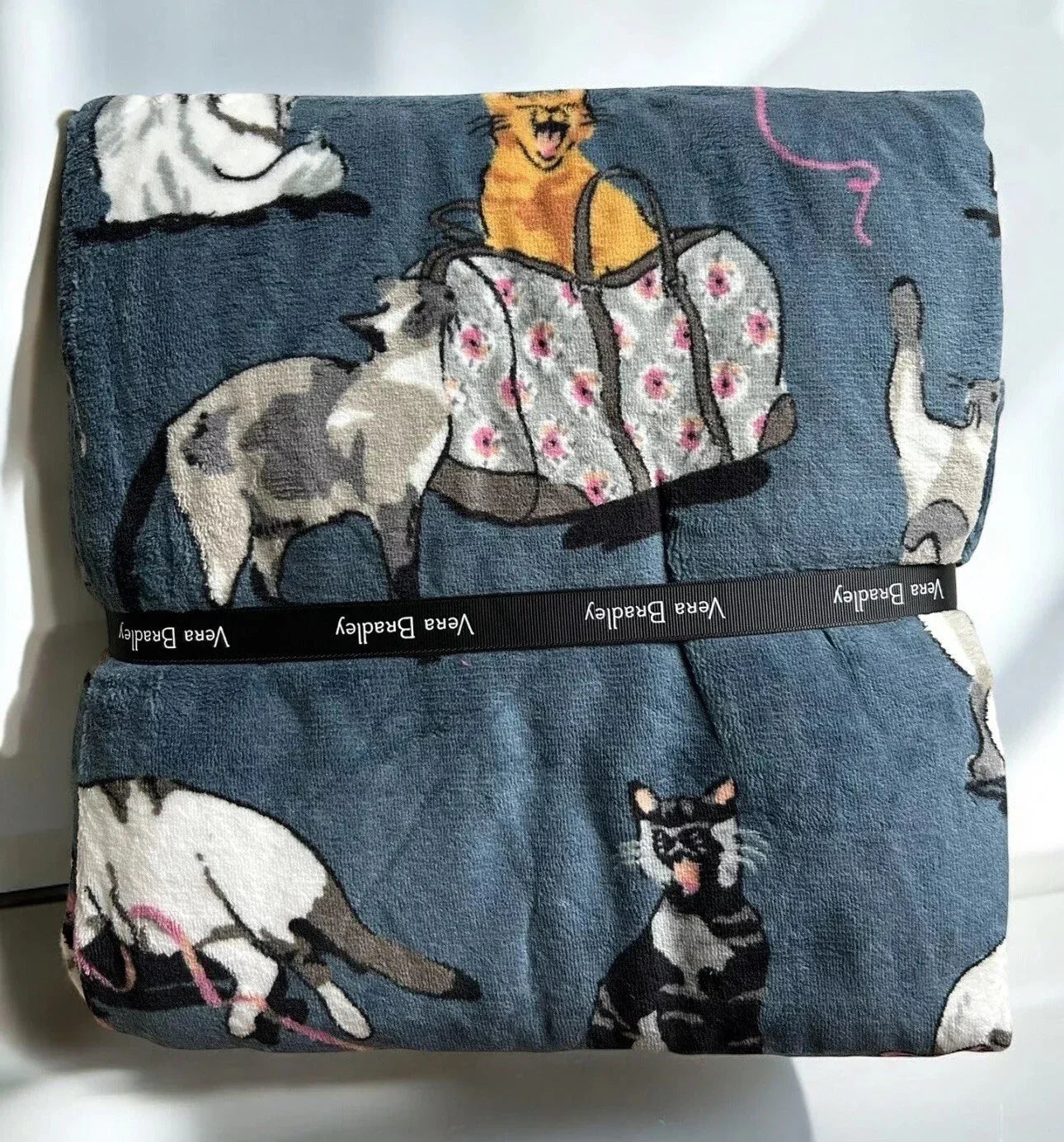 Vera Bradley Fleece Throw 80"X50" - Cats Meow - Trendiez U ♥ 