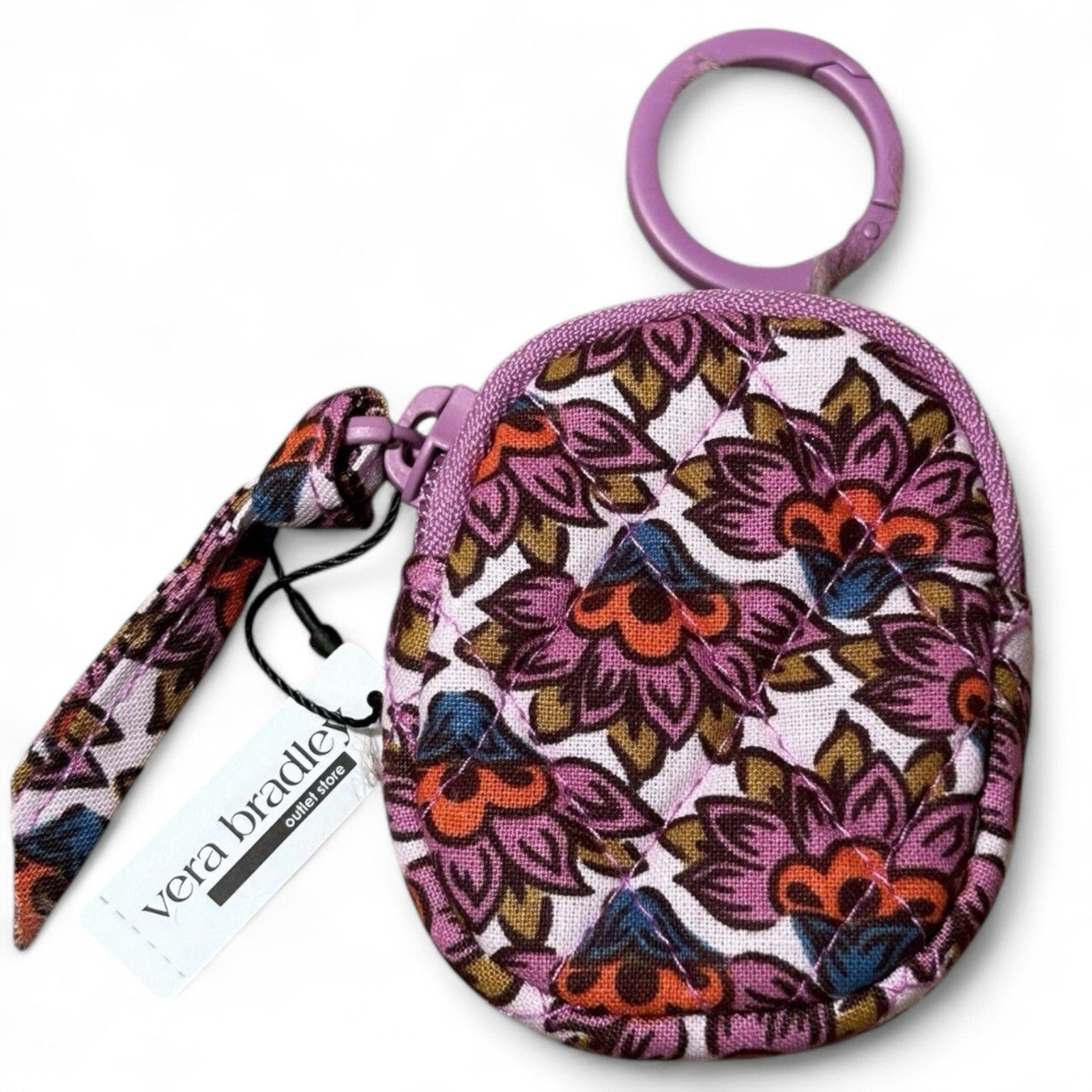 Vera Bradley Floral Zip Bag Charm – Essential AirPods Case - Trendiez U ♥ 