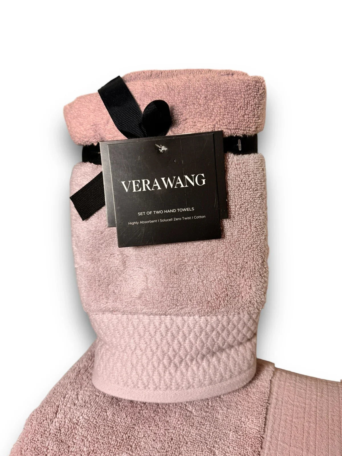 Vera Wang 3 Pc Bath Towel & Hand Towel Set Zero Twist Dusty Lavender Nwt - Trendiez U ♥ 