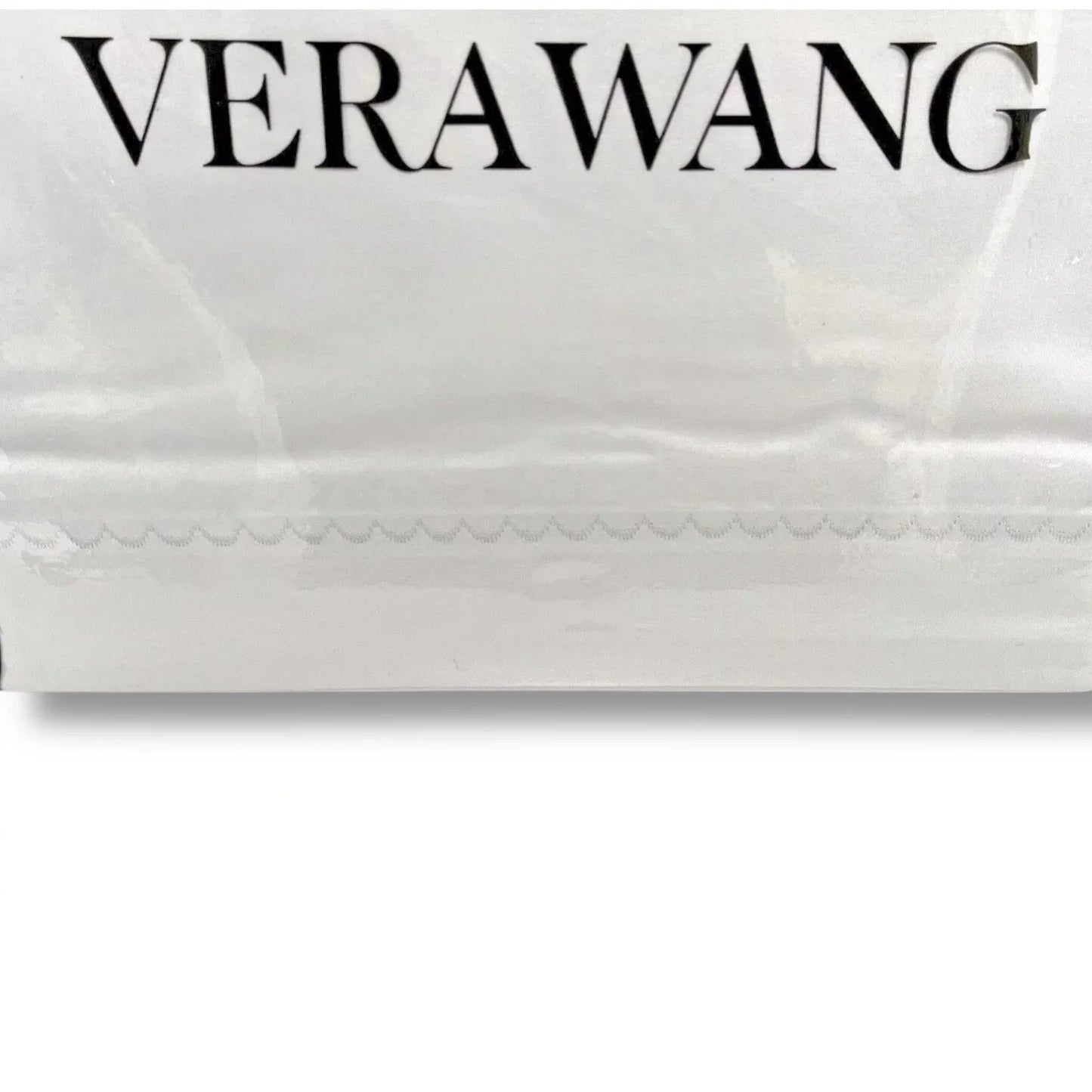 Vera Wang Luxurious Satin Weave Simple White Queen Sheet 4Pc Set 100% Cotton - Trendiez U ♥ 