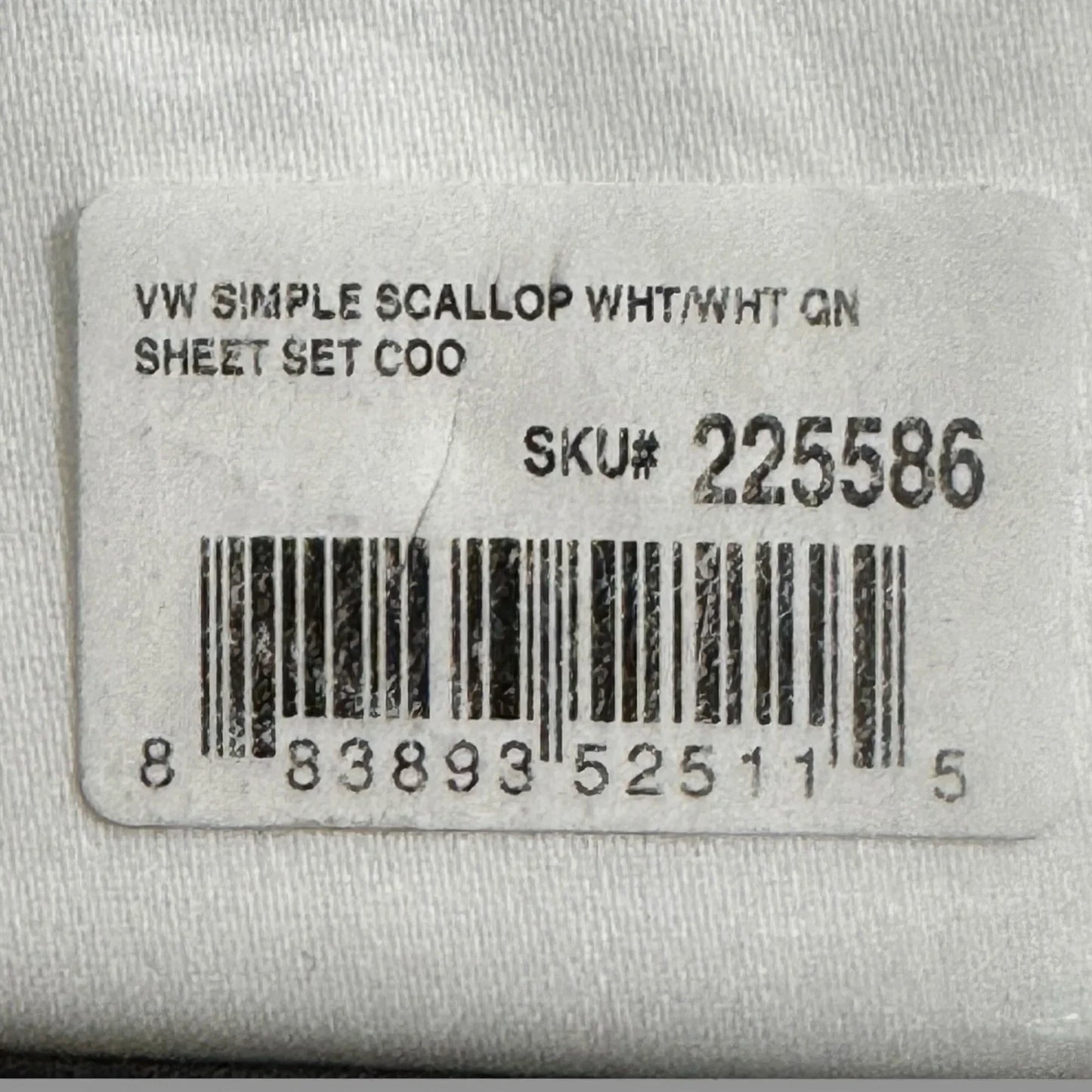 Vera Wang Luxurious Satin Weave Simple White Queen Sheet 4Pc Set 100% Cotton - Trendiez U ♥ 