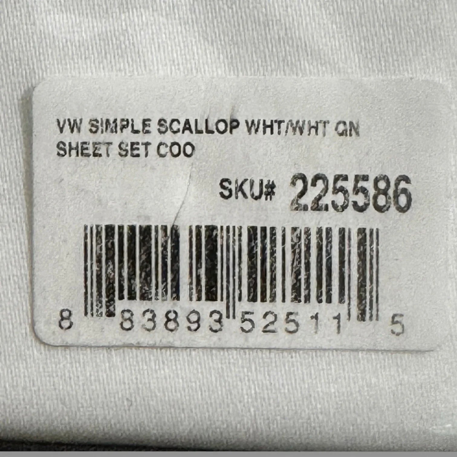 Vera Wang Luxurious Satin Weave Simple White Queen Sheet 4Pc Set 100% Cotton - Trendiez U ♥ 