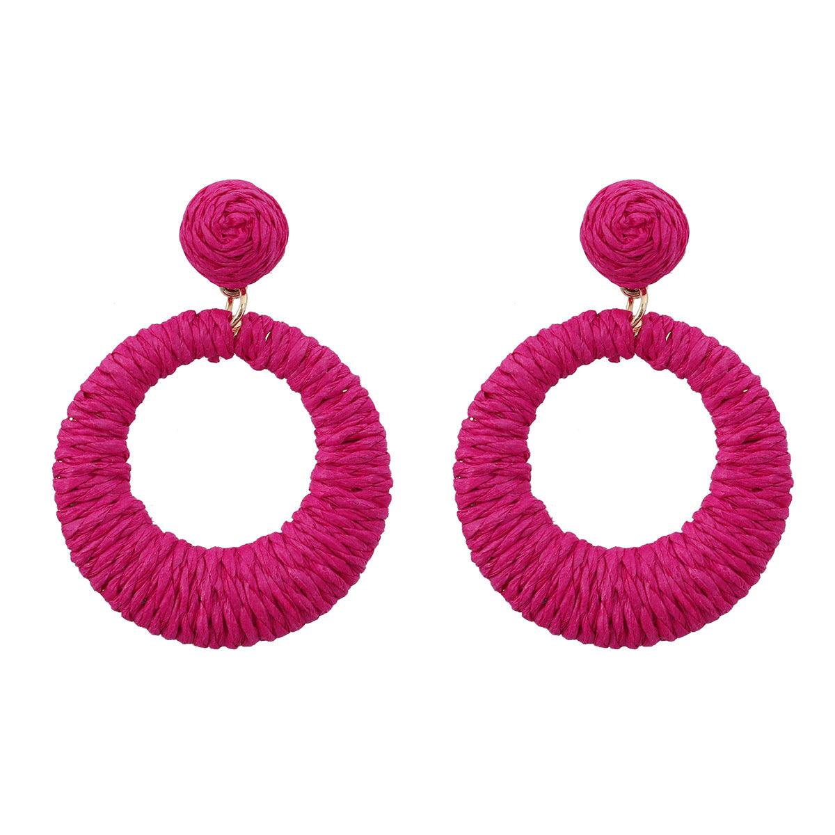 Vibrant Hoop Tassel Earrings - Trendiez U ♥ 