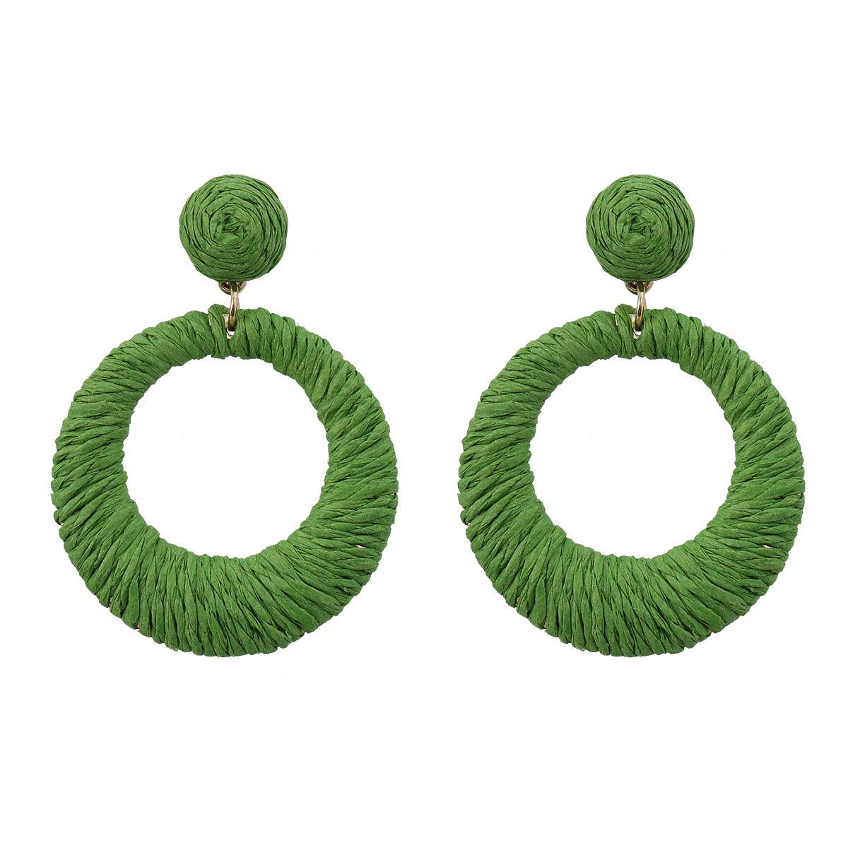 Vibrant Hoop Tassel Earrings - Trendiez U ♥ 