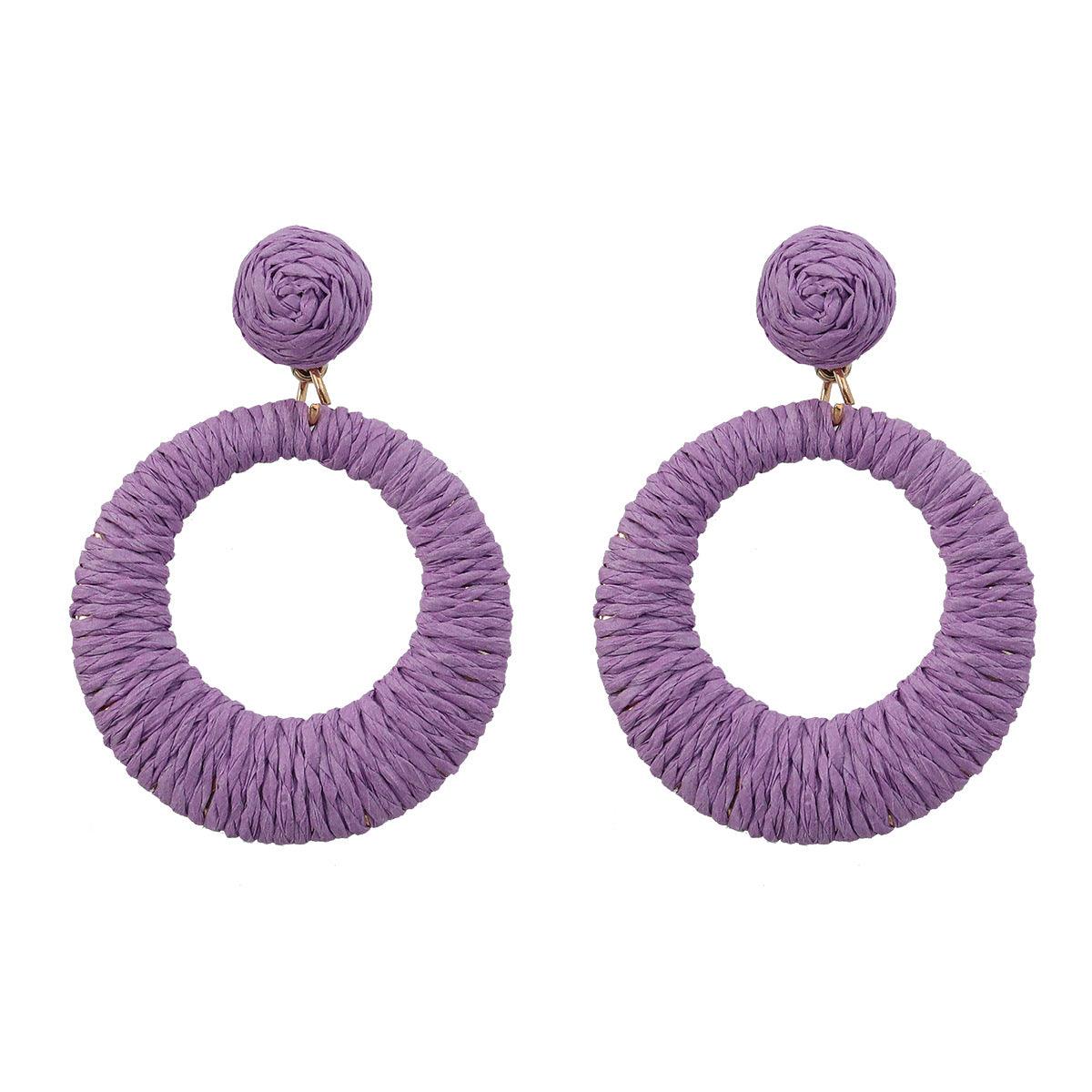 Vibrant Hoop Tassel Earrings - Trendiez U ♥ 