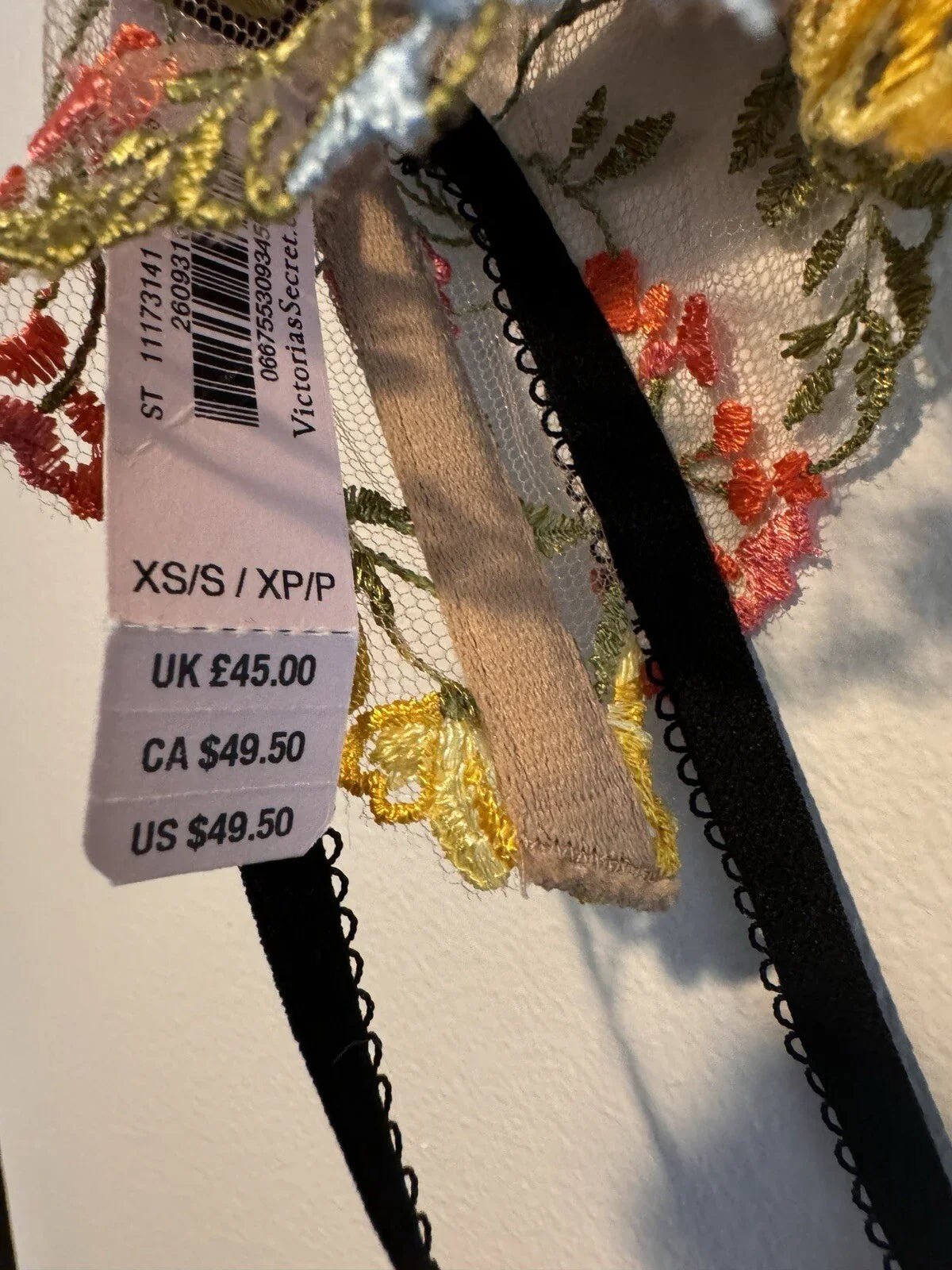 Victoria's Secret Dream Angels Floral Embroidered Garter Belt MulticolorXS/S - Trendiez U ♥ 