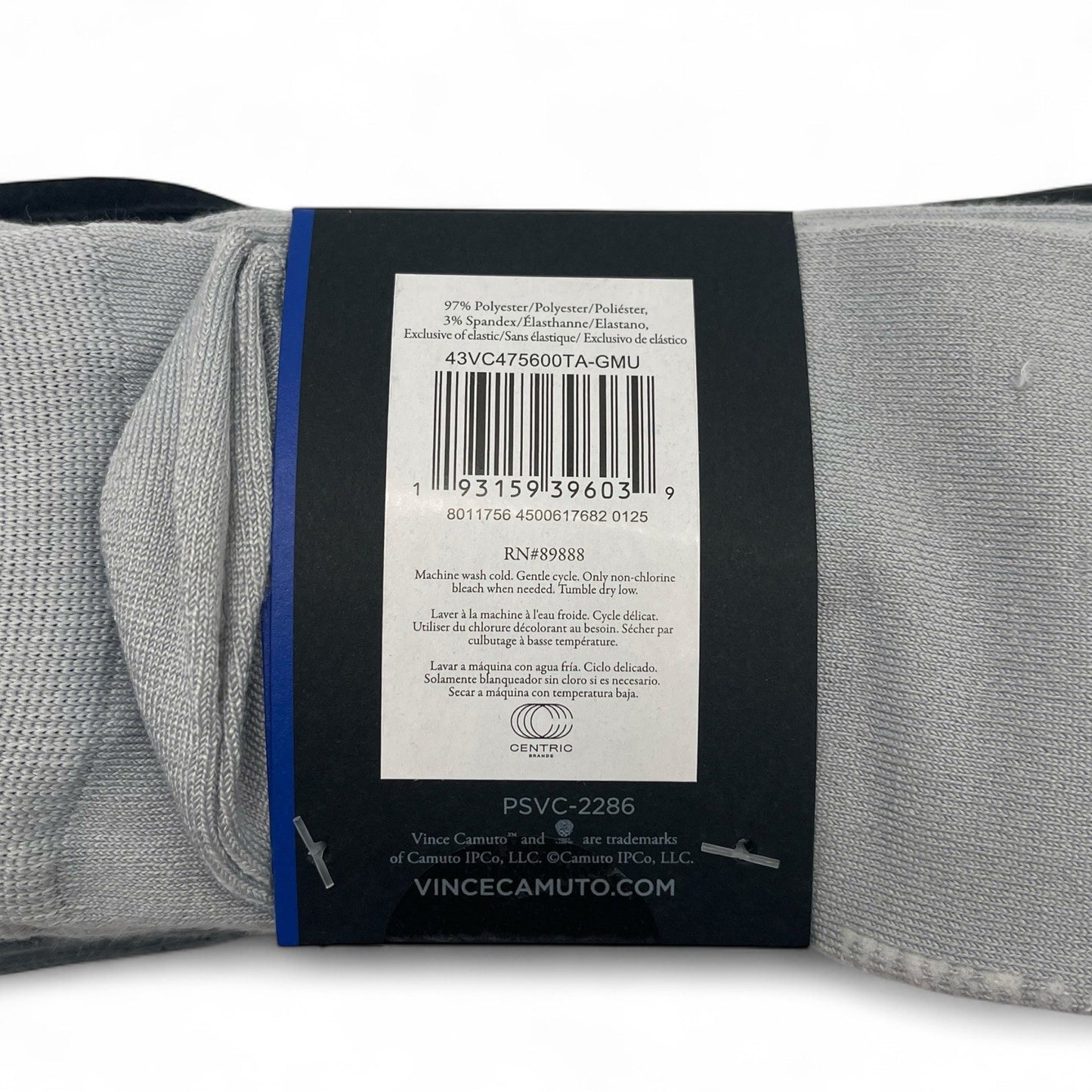 Vince Camuto Men’s Crew Socks Black/Gray 5-pair Size 6-12 Soft Elegant - Trendiez U ♥ 