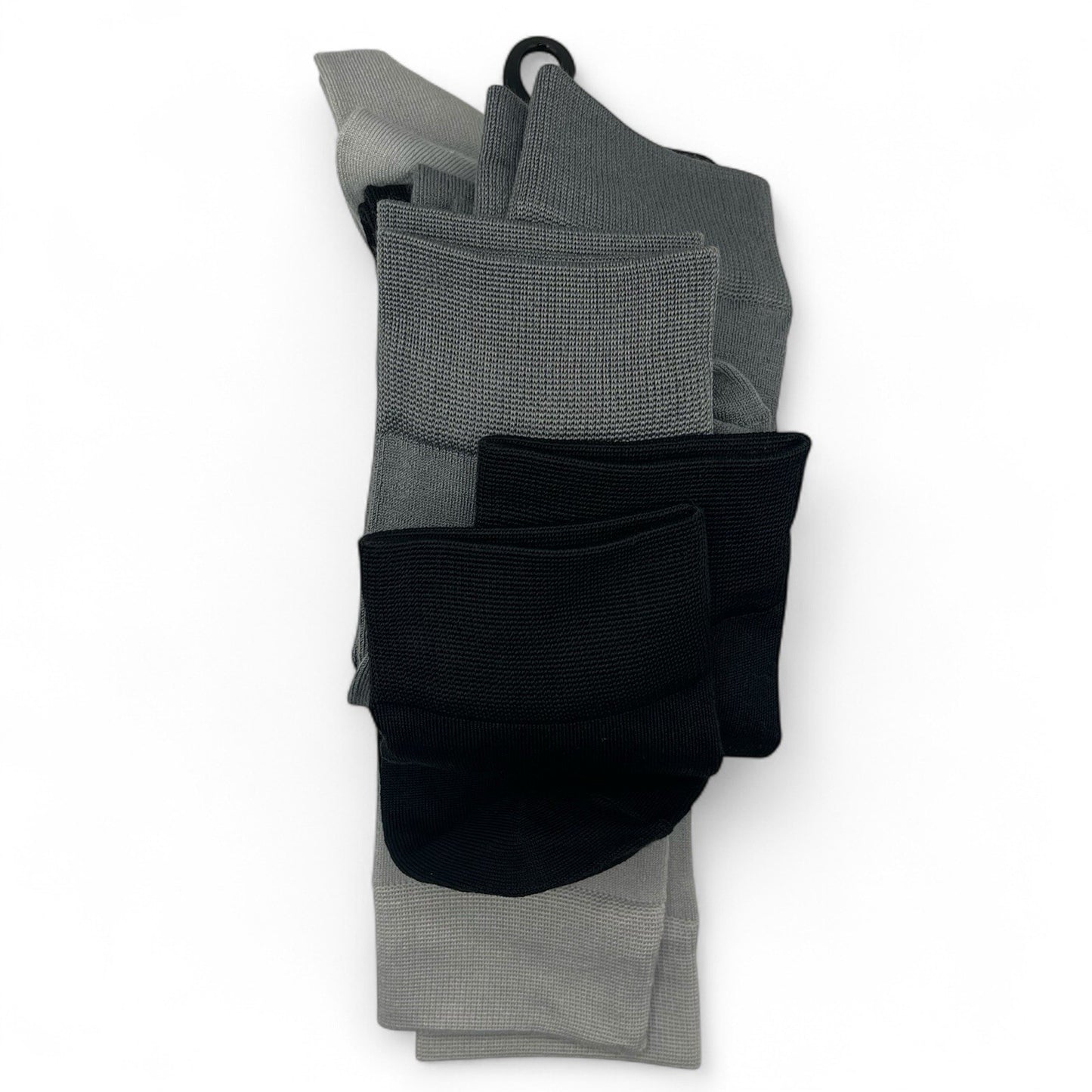 Vince Camuto Men’s Crew Socks Black/Gray 5-pair Size 6-12 Soft Elegant - Trendiez U ♥ 