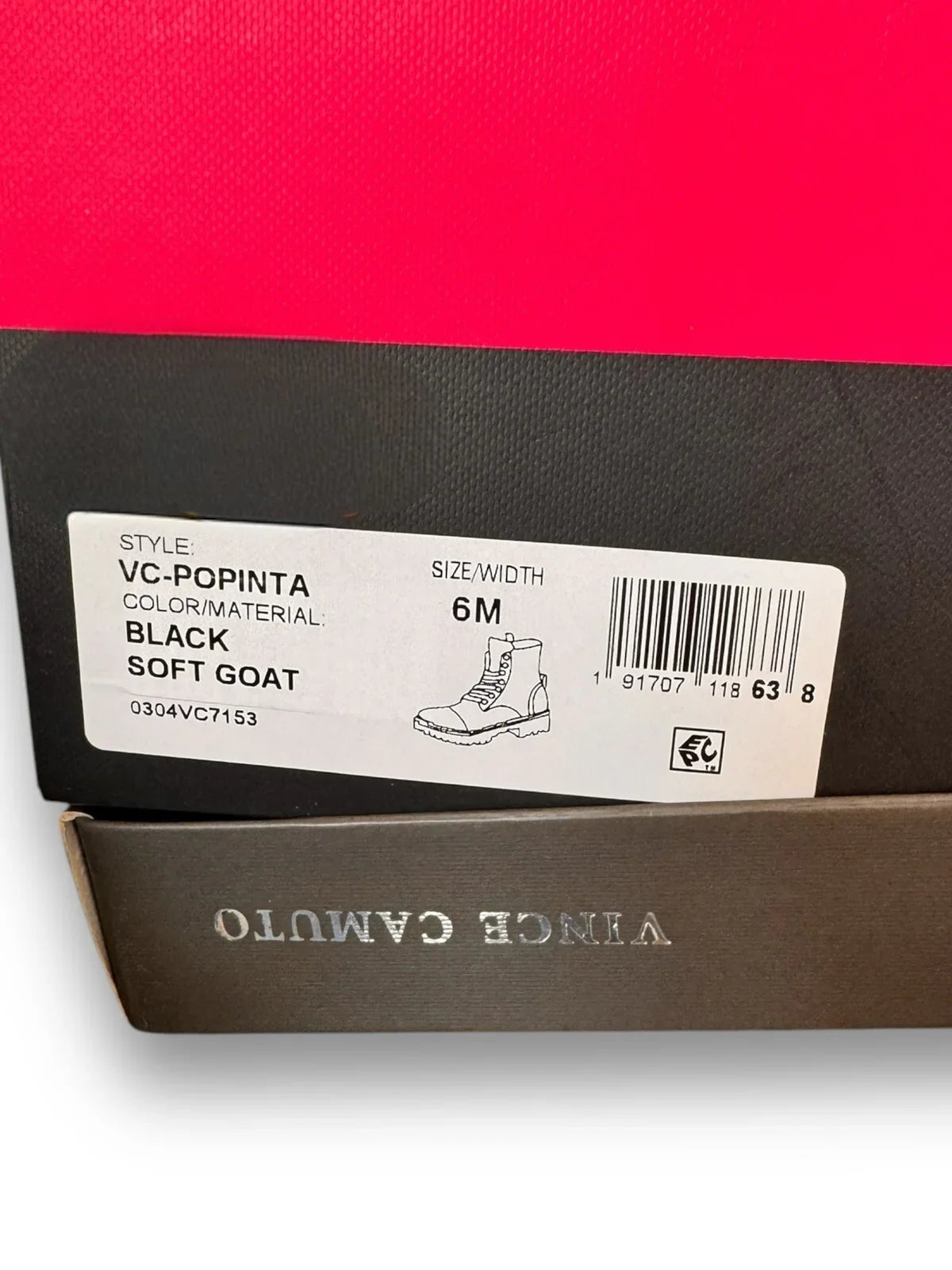 Vince Camuto Popinta Black Boot Soft Goat Side Zipper Rounded Toe Chain Detailed - Trendiez U ♥ 