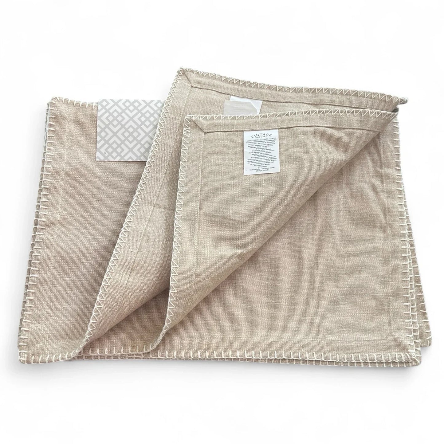 Vintage House Fall Placemats – Set of 4, Embroidered 100% Cotton - Trendiez U ♥ 