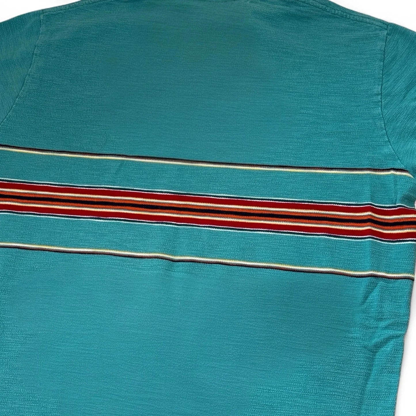 Vintage POLO by Ralph Lauren Polo Shirt Men’s Large Turquoise Blue Stripes - Trendiez U ♥ 