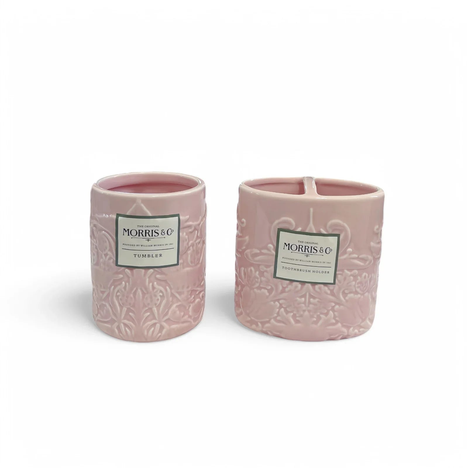 William Morris & Co~bathroom vanity set~6 pieces~Ceramic~Light PINK~NWT~ - Trendiez U ♥ 