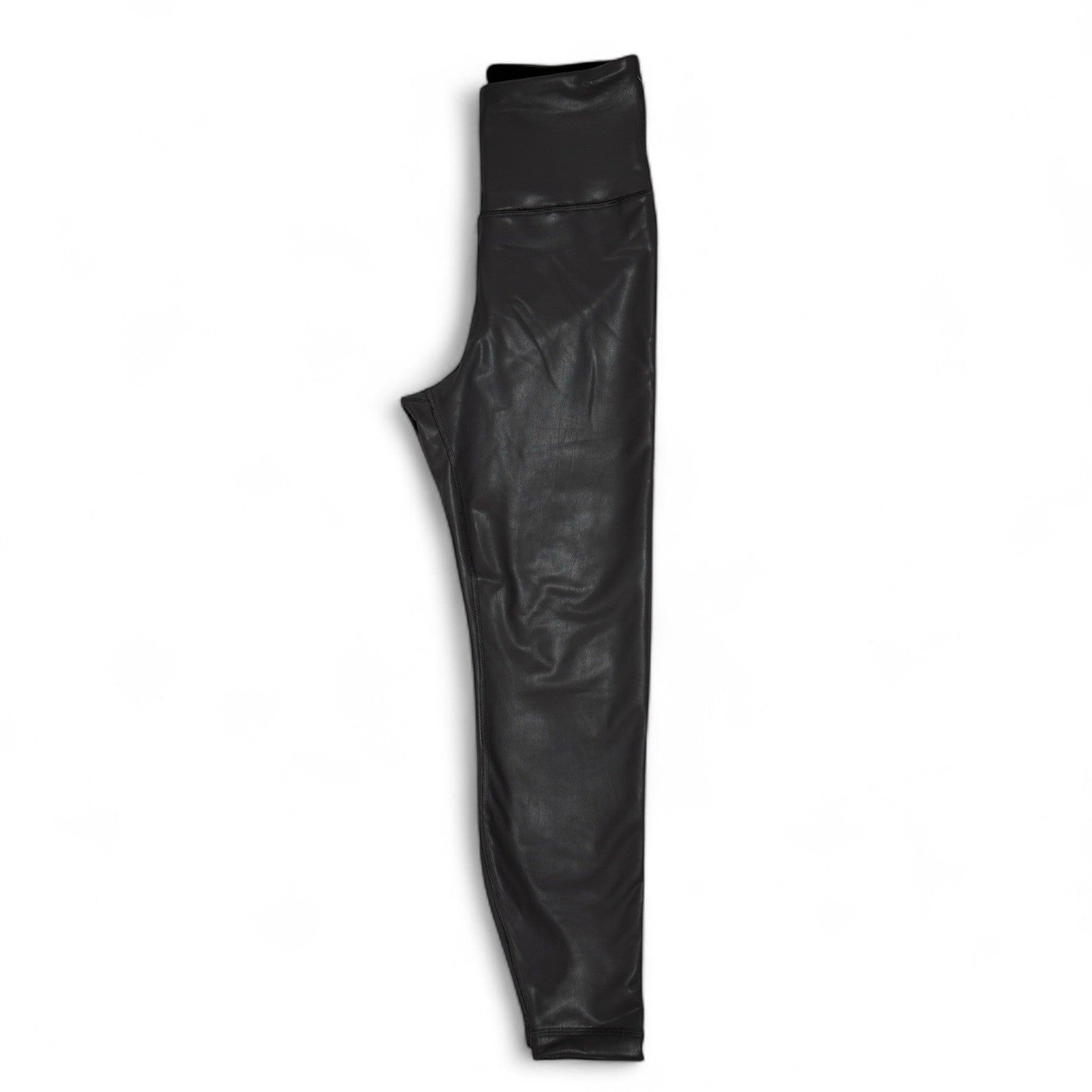 Yogalicious Lady Love Women’s Faux Leather Leggings – Gray High Rise, Small - Trendiez U ♥ 