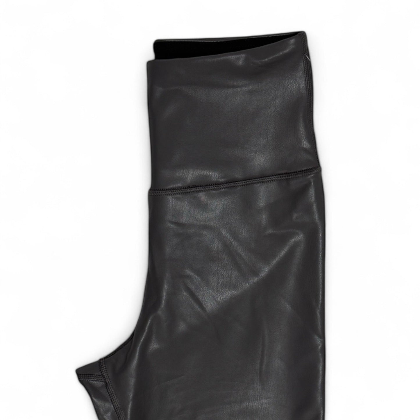 Yogalicious Lady Love Women’s Faux Leather Leggings – Gray High Rise, Small - Trendiez U ♥ 