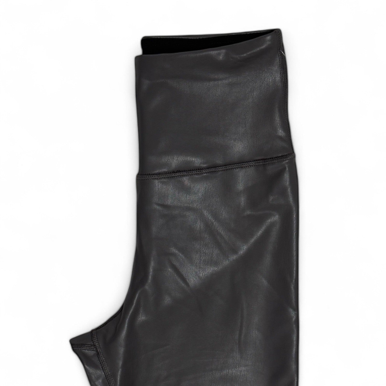 Yogalicious Lady Love Women’s Faux Leather Leggings – Gray High Rise, Small - Trendiez U ♥ 