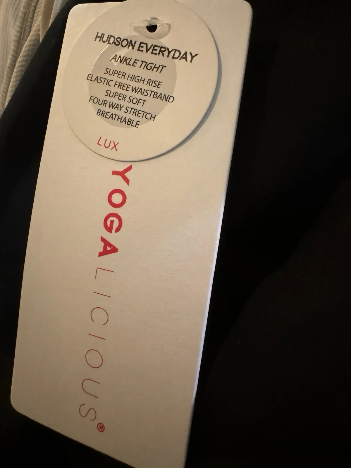 Yogalicious Lux Hudson Everyday Crop Tight Black Leggings Size S - Trendiez U ♥ 