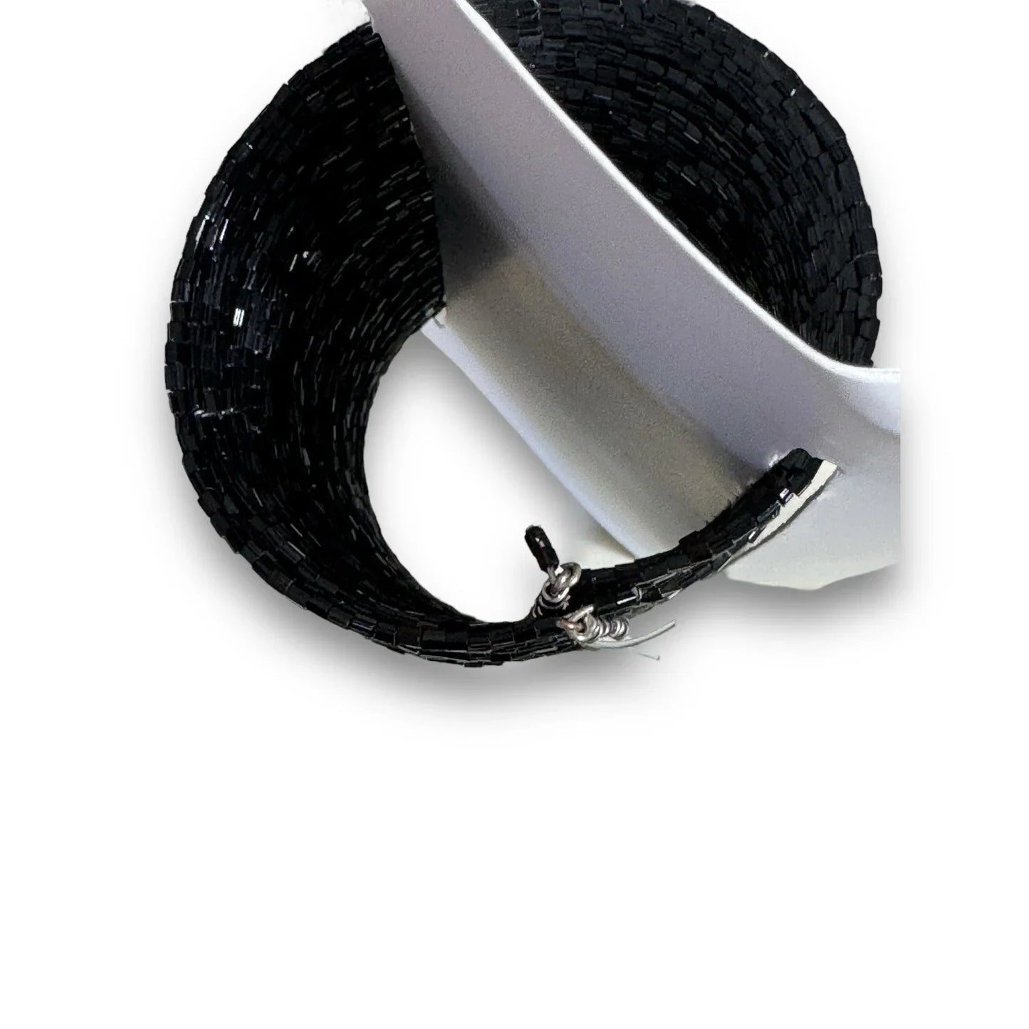 ZARA Cuff Armband Bracelet Beaded Black Medium Adjustable - Trendiez U ♥ 