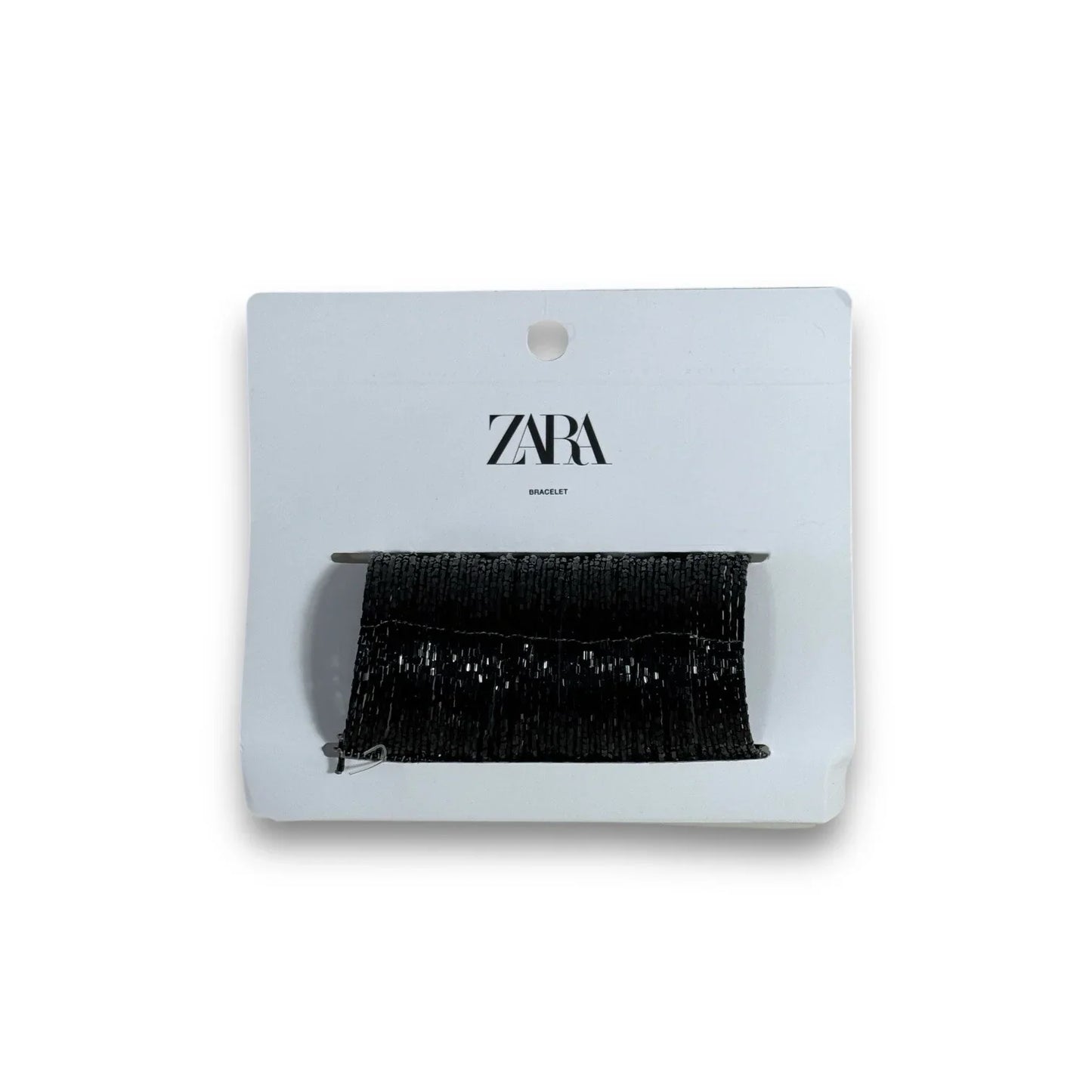 ZARA Cuff Armband Bracelet Beaded Black Medium Adjustable - Trendiez U ♥ 